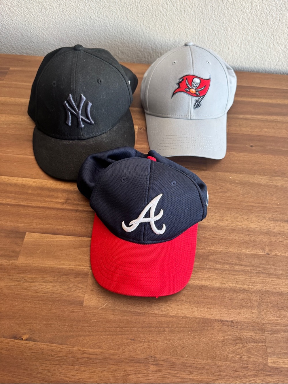 Atlanta Braves Baseball Cap Bundle Sports Cap Caps Lot Black Gray Blue Red